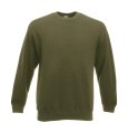 Heren Sweater Fruit of the Loom Set-In 62-154-0 Classic Olive